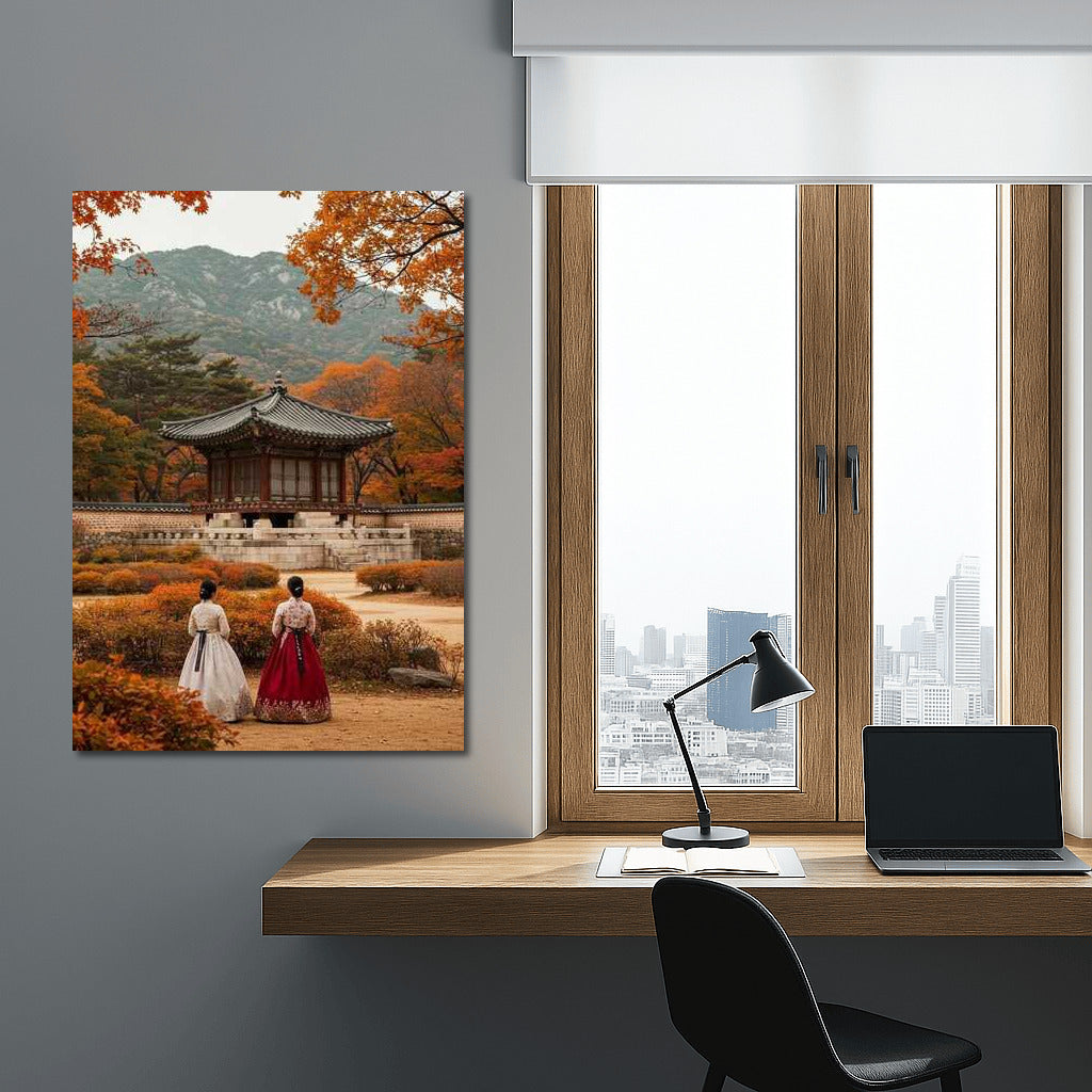 South Korea's Autumn Symphony: Traditional Dress and Nature