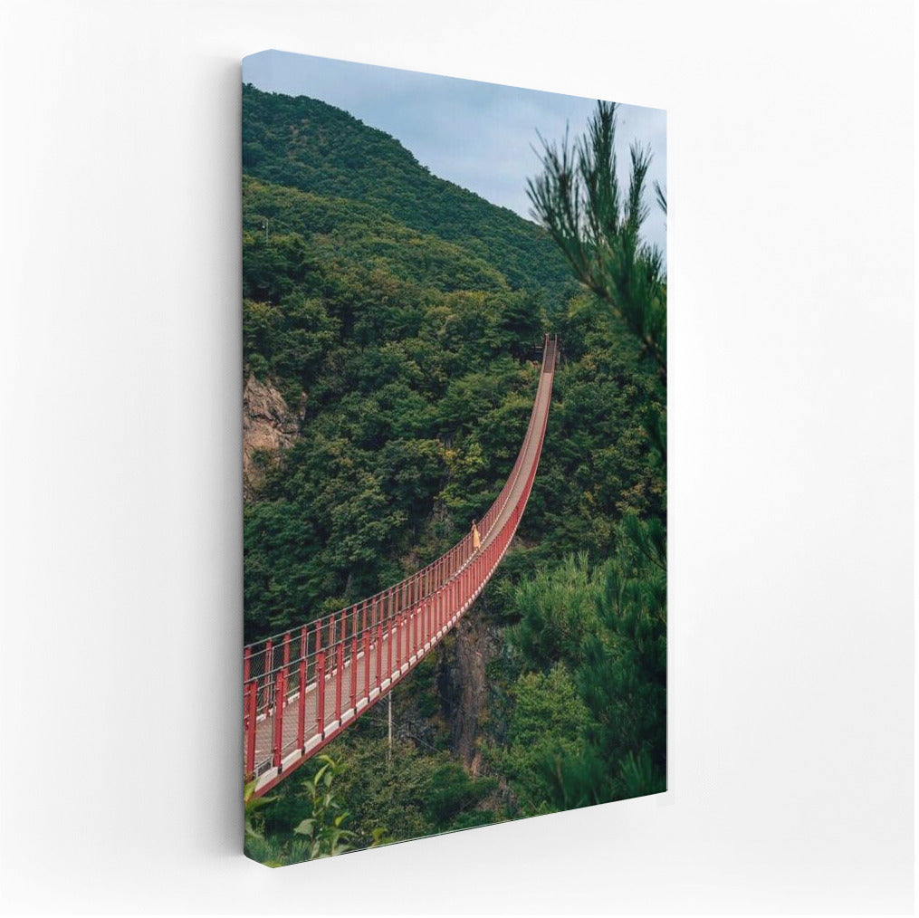 South Korea's Red Bridge: Lightness and Greenery