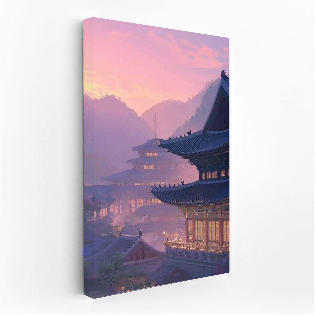 Magical Sunrise Over South Korea's Pagodas