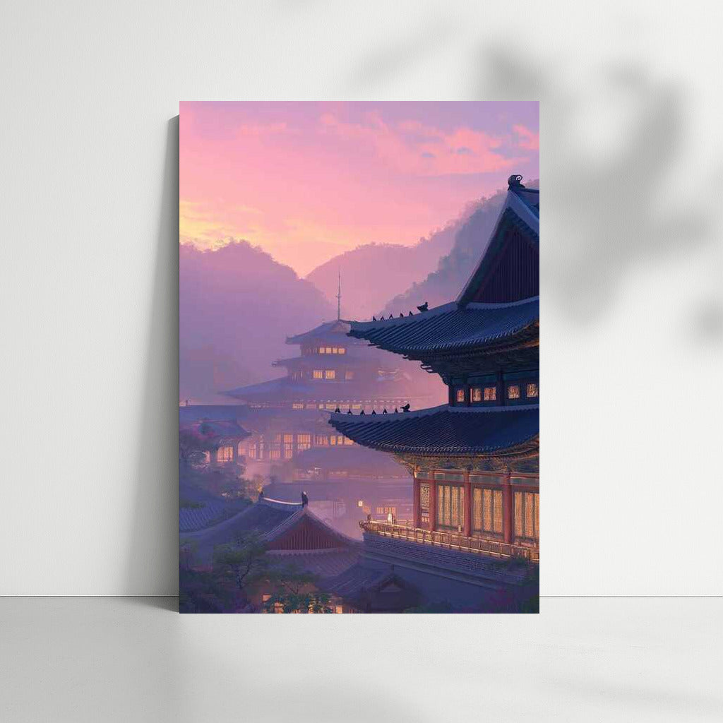 Magical Sunrise Over South Korea's Pagodas
