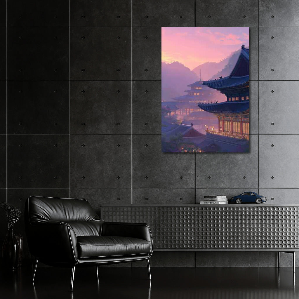Magical Sunrise Over South Korea's Pagodas