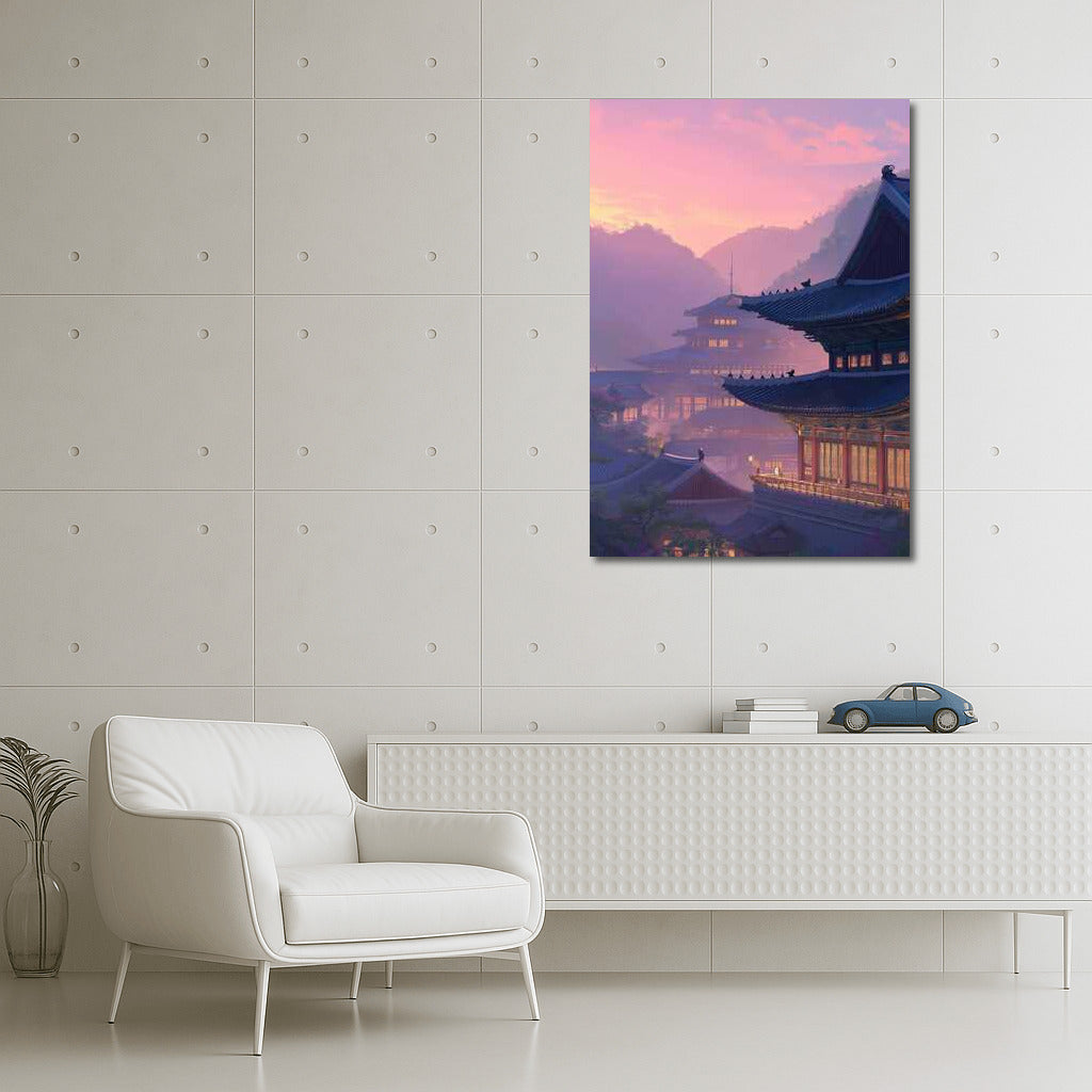 Magical Sunrise Over South Korea's Pagodas