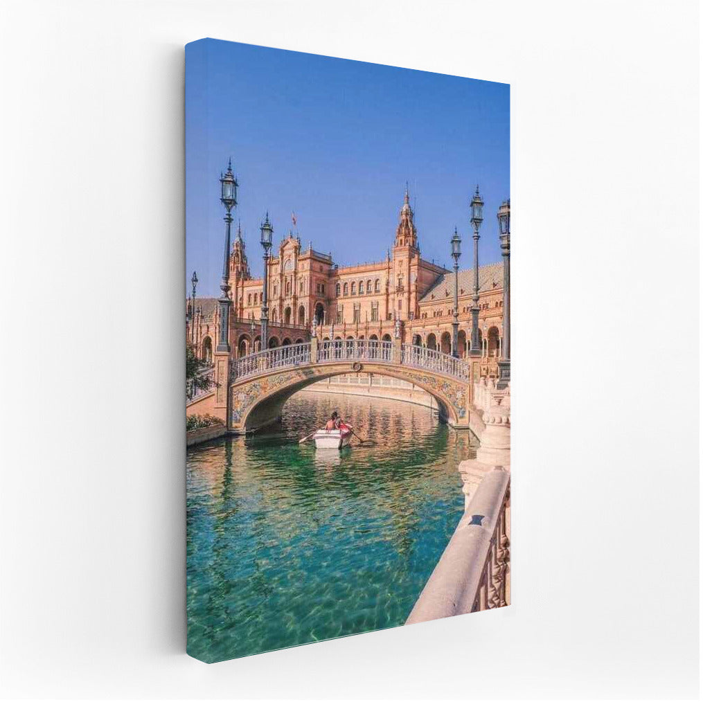 Spanish Romantic Bridge: A Boat in the Heart of the Country