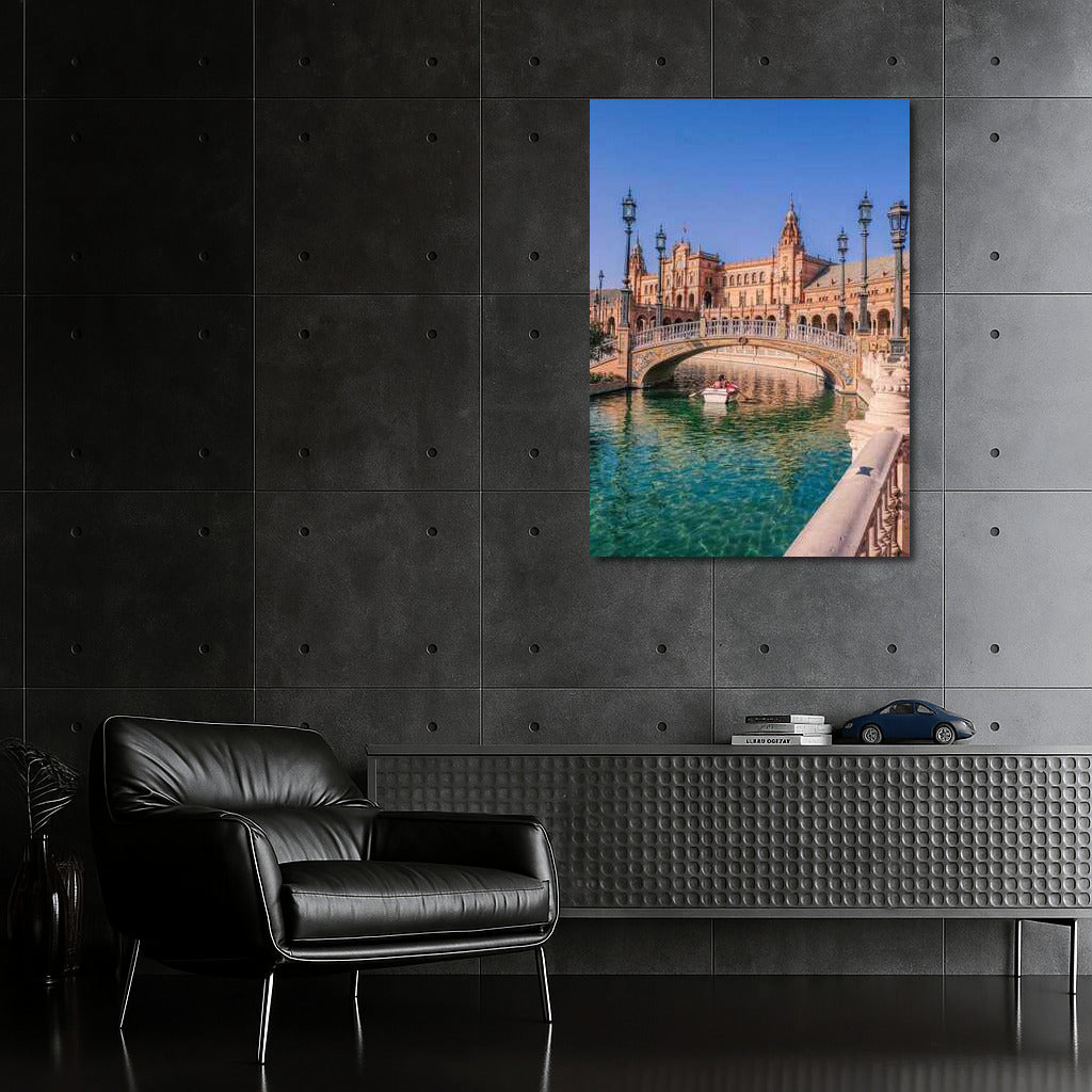 Spanish Romantic Bridge: A Boat in the Heart of the Country