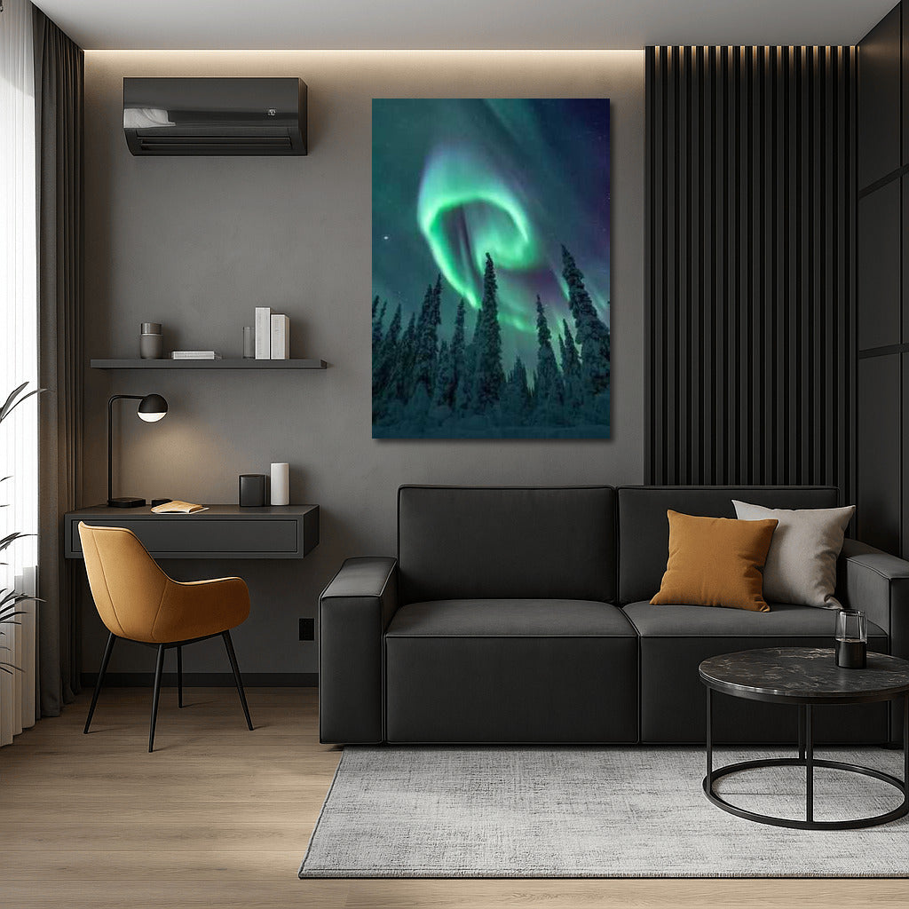 Northern Lights in Swedish Village: The Magic of Scandinavia