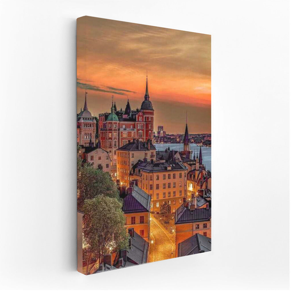 Old Streets of Sweden: Sunset over the Water