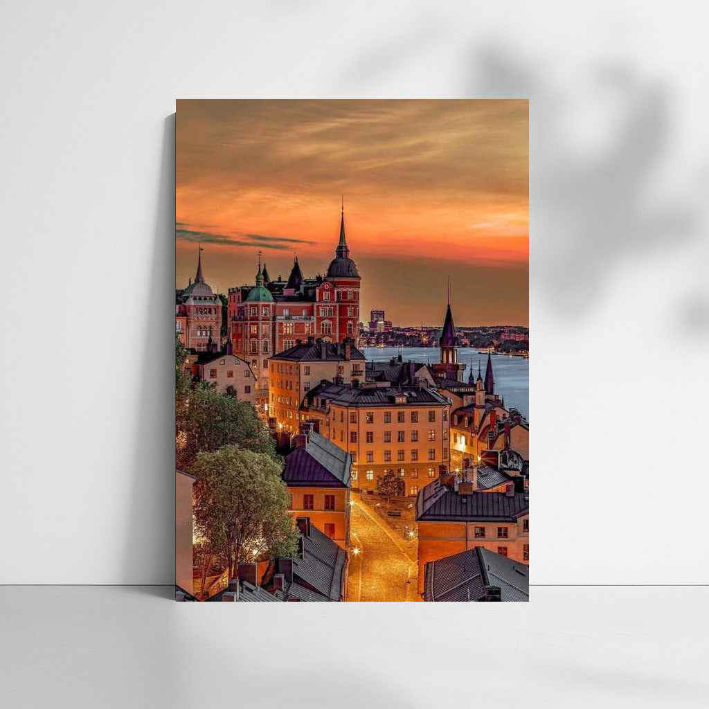 Old Streets of Sweden: Sunset over the Water