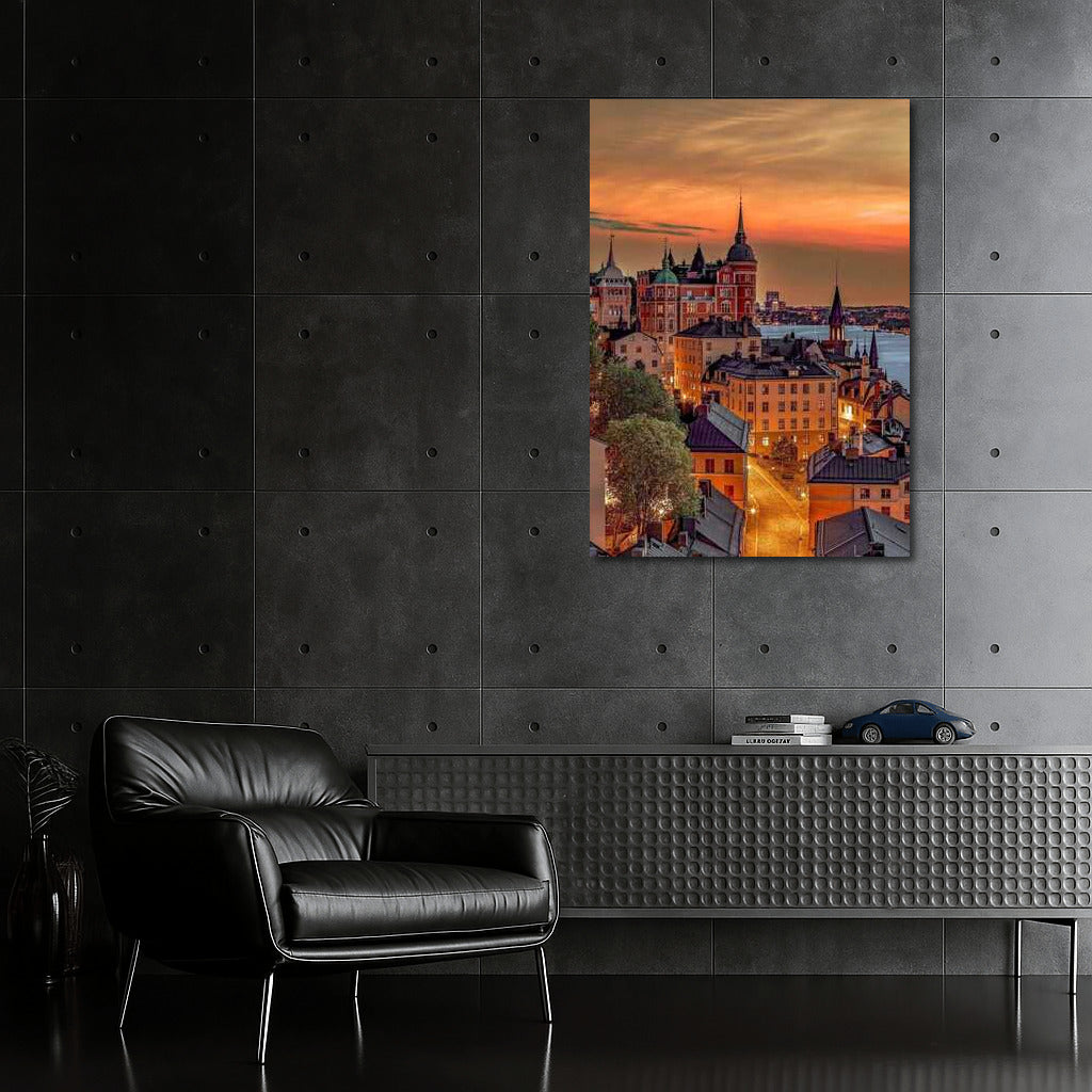 Old Streets of Sweden: Sunset over the Water