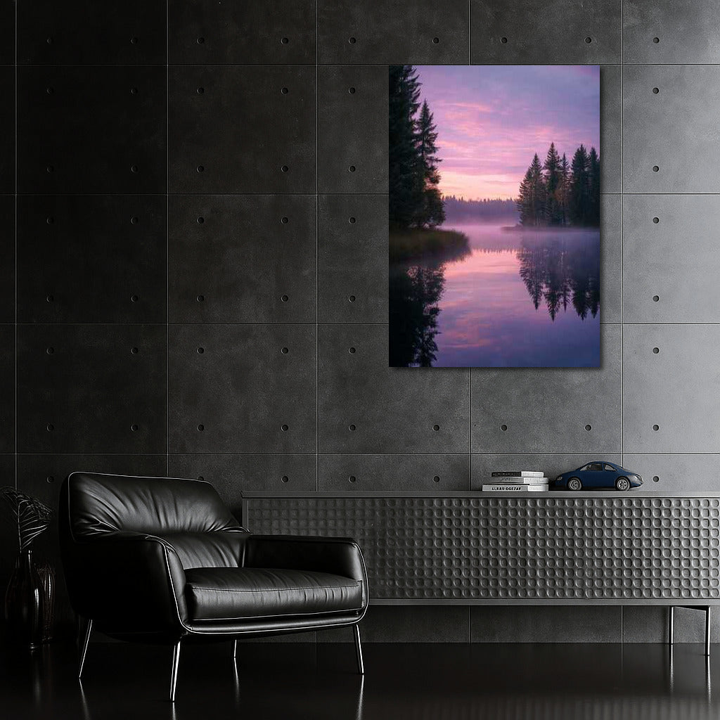 Sweden's Twilight Forests: Pink Skies and Misty Landscapes