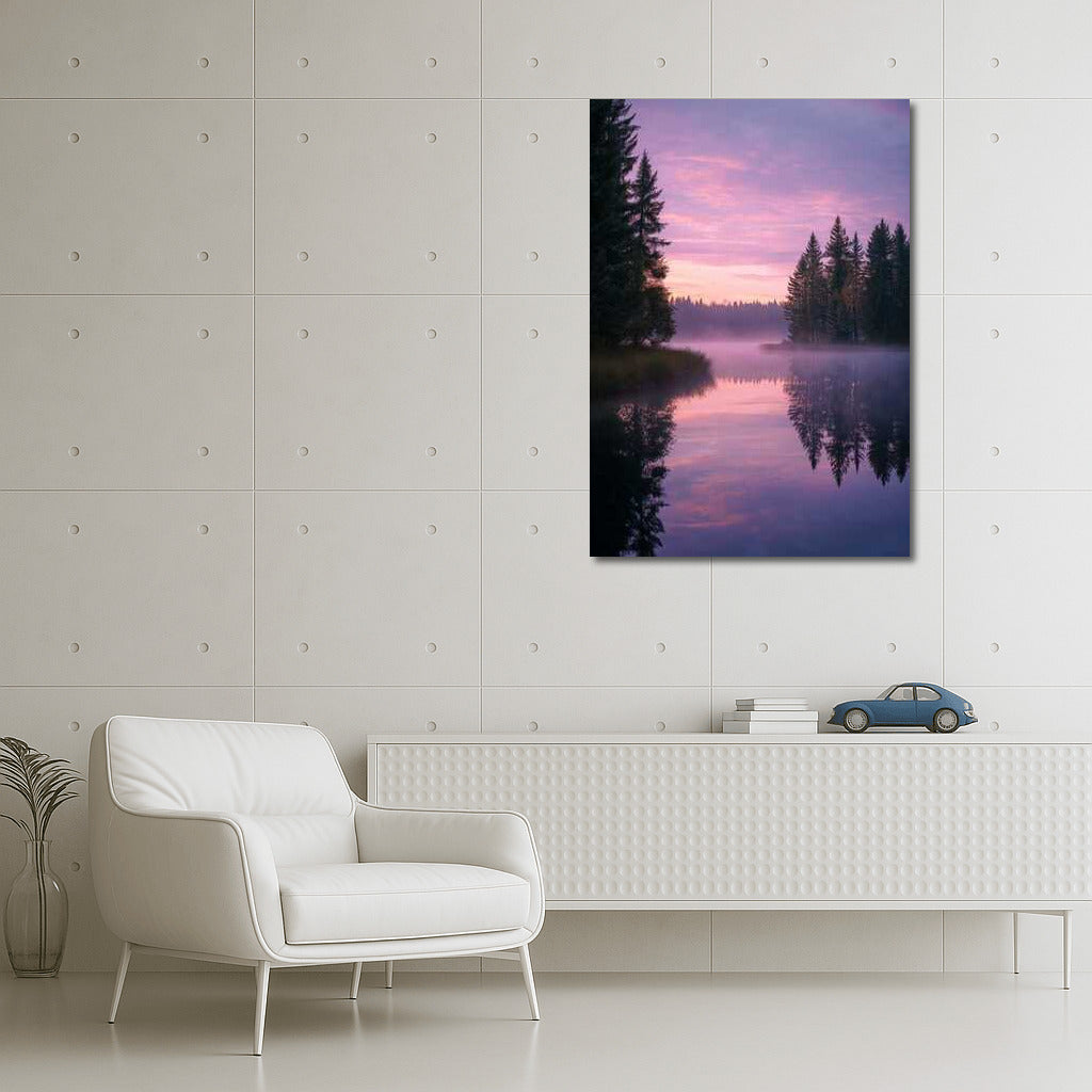 Sweden's Twilight Forests: Pink Skies and Misty Landscapes