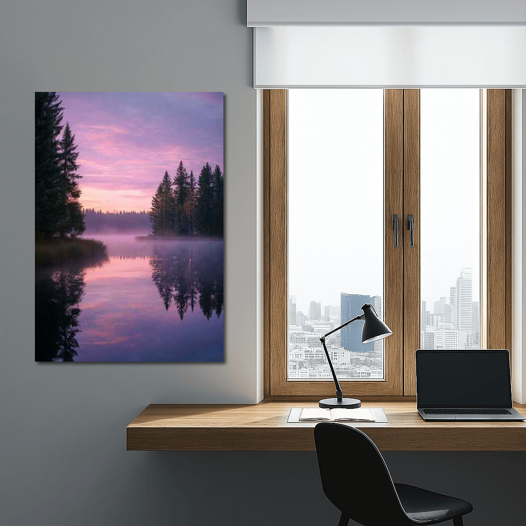 Sweden's Twilight Forests: Pink Skies and Misty Landscapes