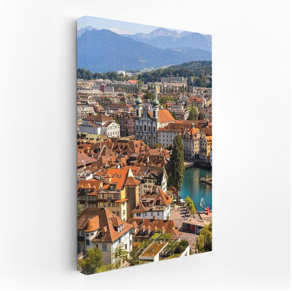 Swiss Idyll: City by the Lake in the Embrace of the Mountains