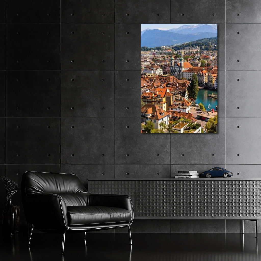 Swiss Idyll: City by the Lake in the Embrace of the Mountains