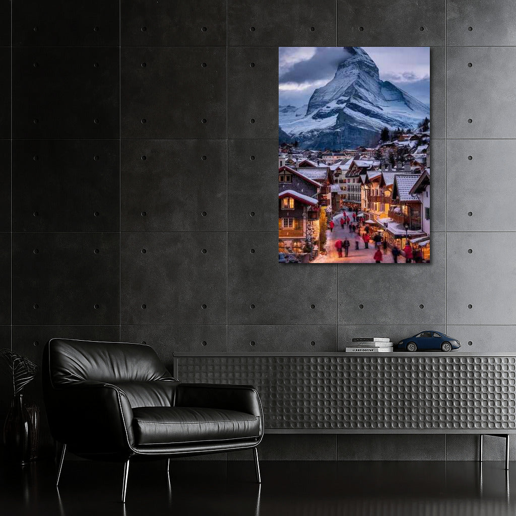 Swiss Village at the Foot of the Matterhorn: The Charm of the Country of the Alps