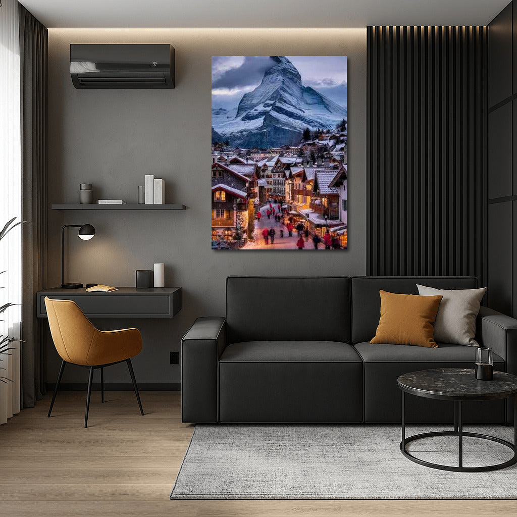 Swiss Village at the Foot of the Matterhorn: The Charm of the Country of the Alps