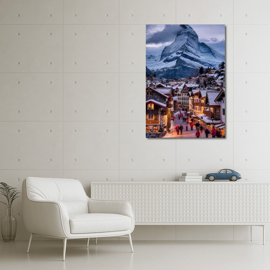 Swiss Village at the Foot of the Matterhorn: The Charm of the Country of the Alps
