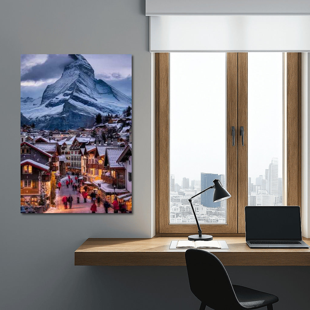 Swiss Village at the Foot of the Matterhorn: The Charm of the Country of the Alps