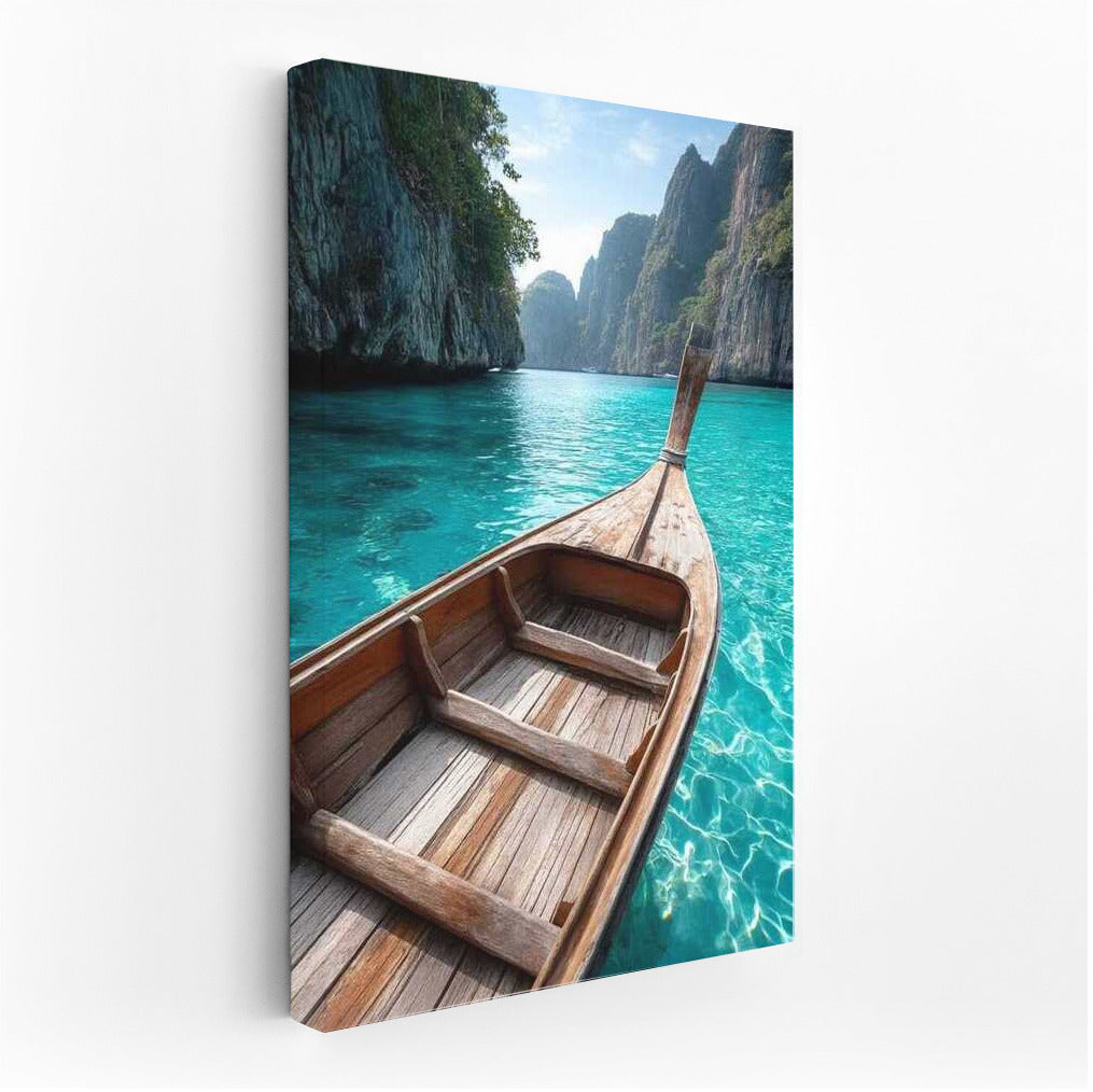 Turquoise Boat: The Tranquility of Thailand