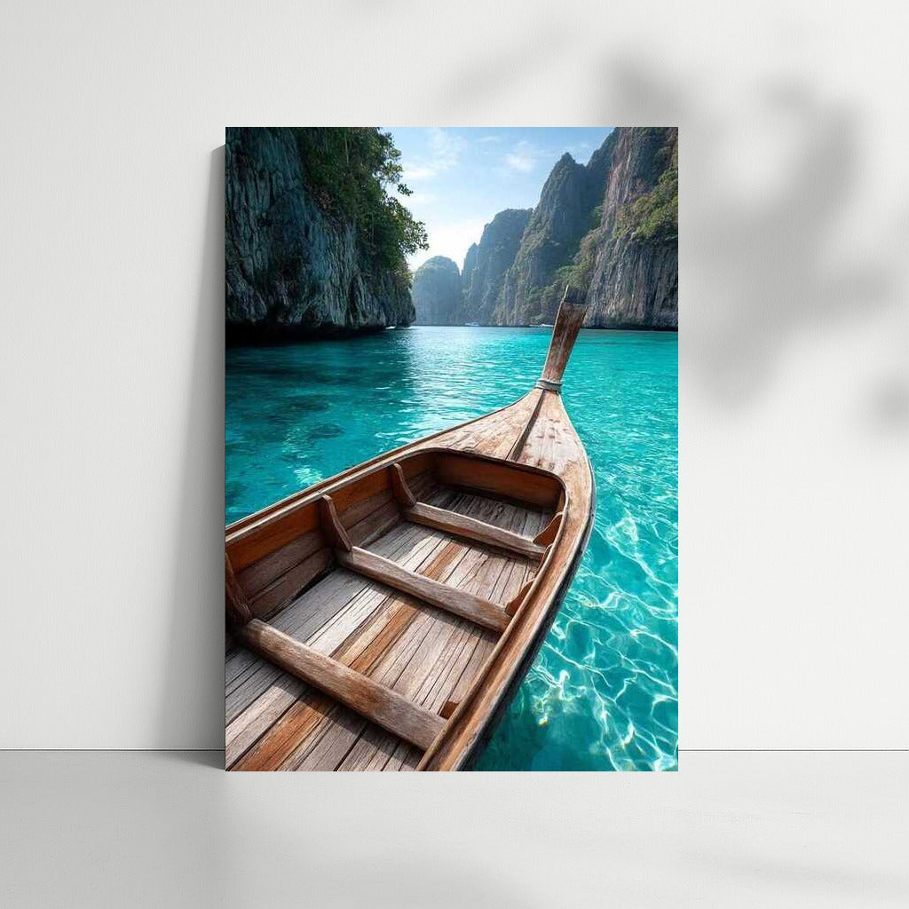 Turquoise Boat: The Tranquility of Thailand