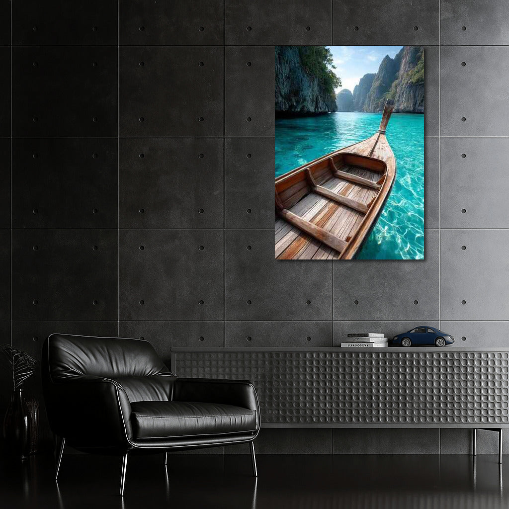 Turquoise Boat: The Tranquility of Thailand