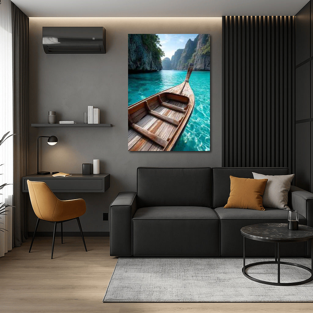 Turquoise Boat: The Tranquility of Thailand