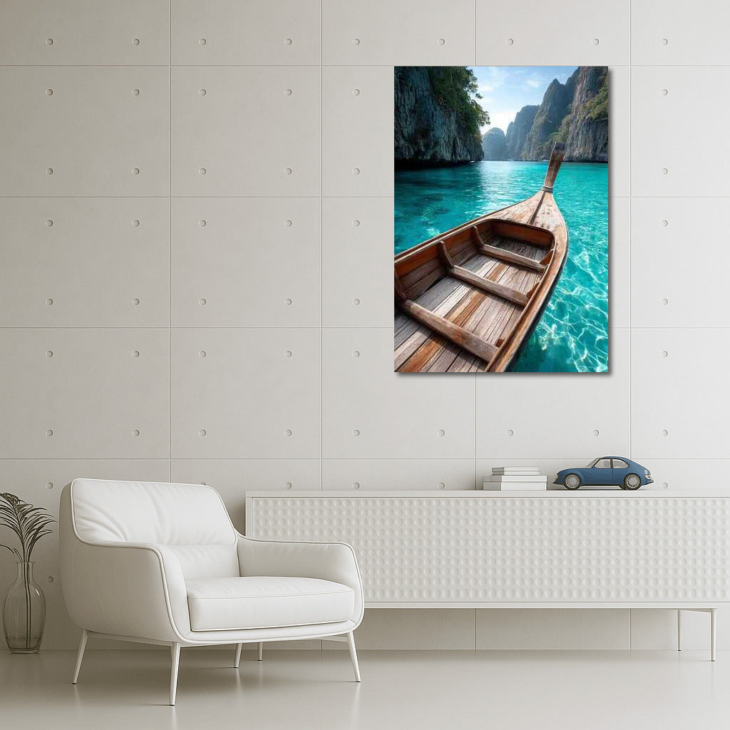 Turquoise Boat: The Tranquility of Thailand
