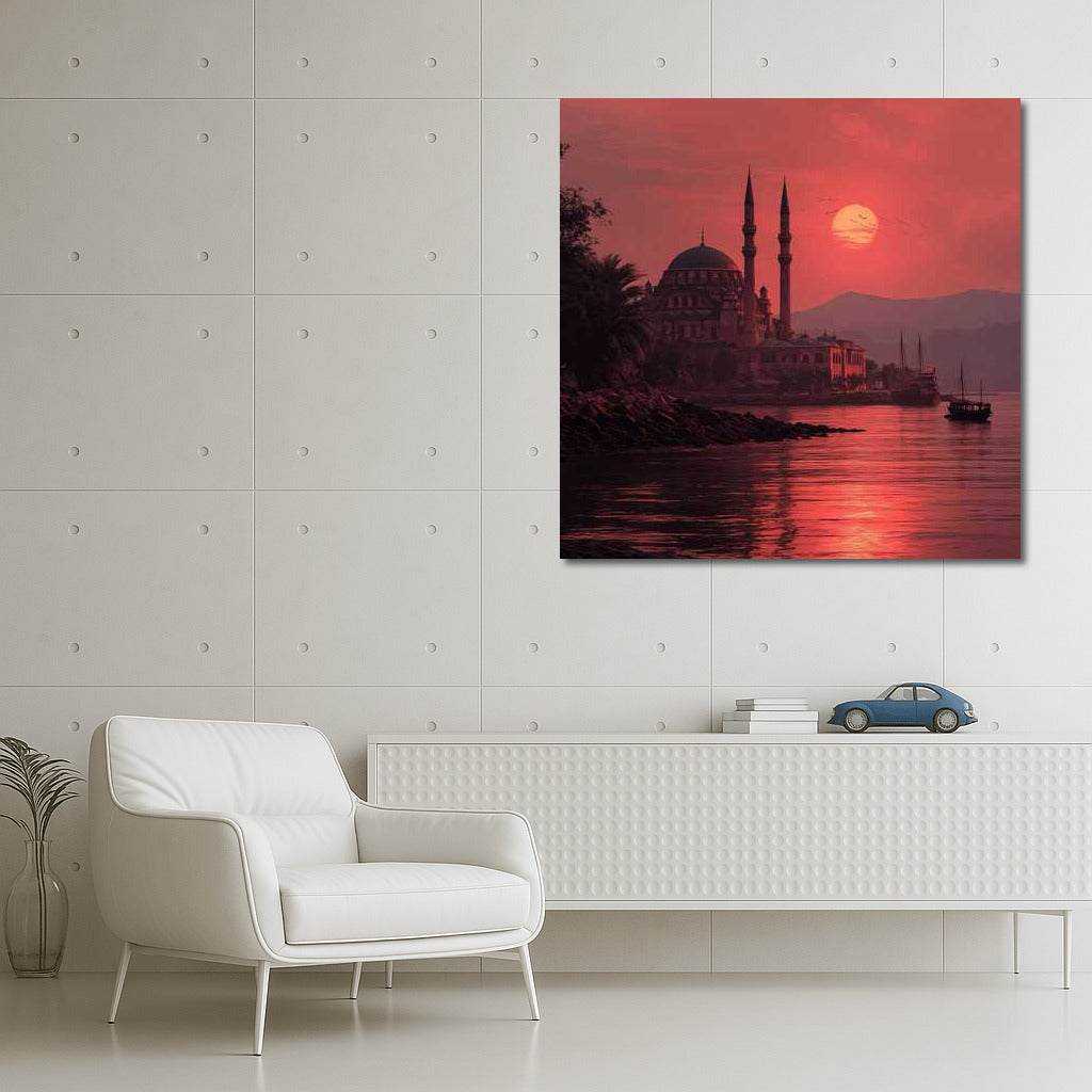 Magical Sunset over the Bosphorus: Mysterious Türkiye