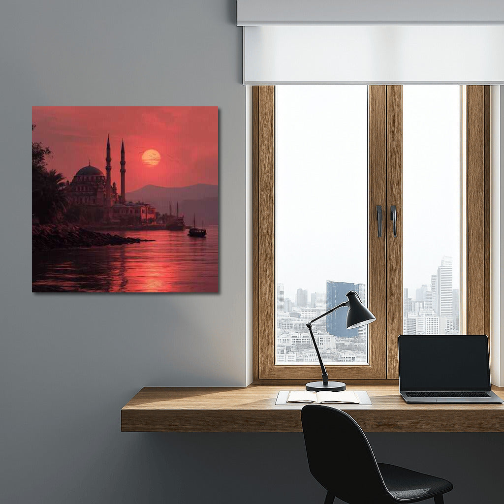 Magical Sunset over the Bosphorus: Mysterious Türkiye