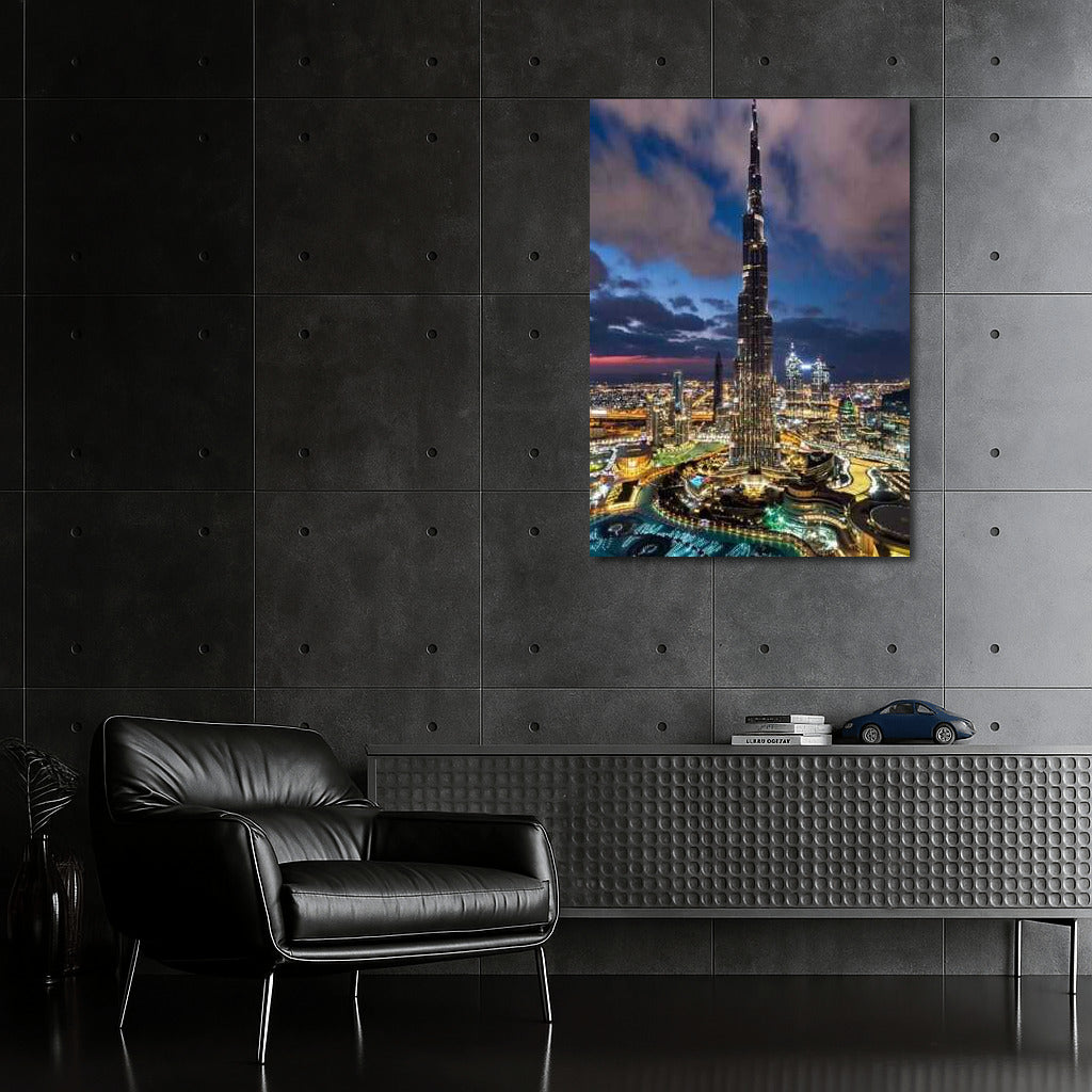 Night Dubai: Burj Khalifa and the Magic of the UAE