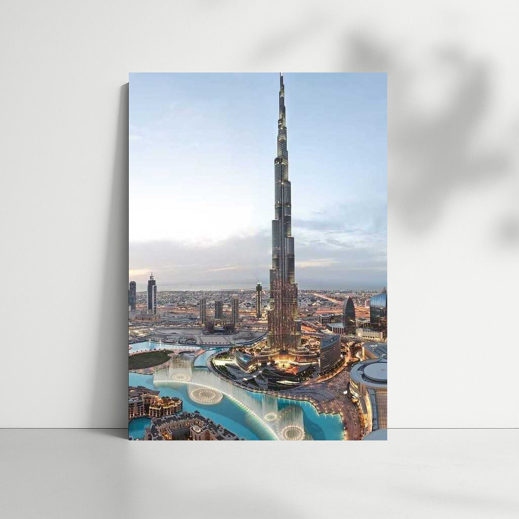 Sunset over Burj Khalifa: The Grandeur of the United Arab Emirates
