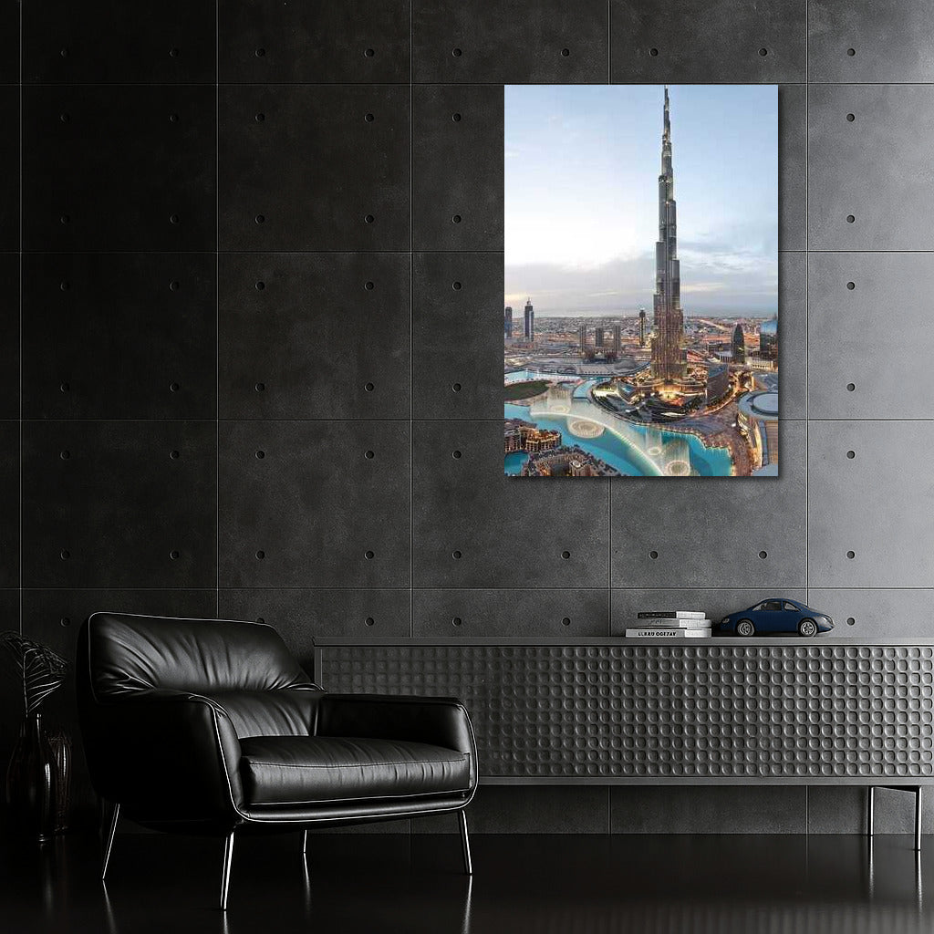 Sunset over Burj Khalifa: The Grandeur of the United Arab Emirates