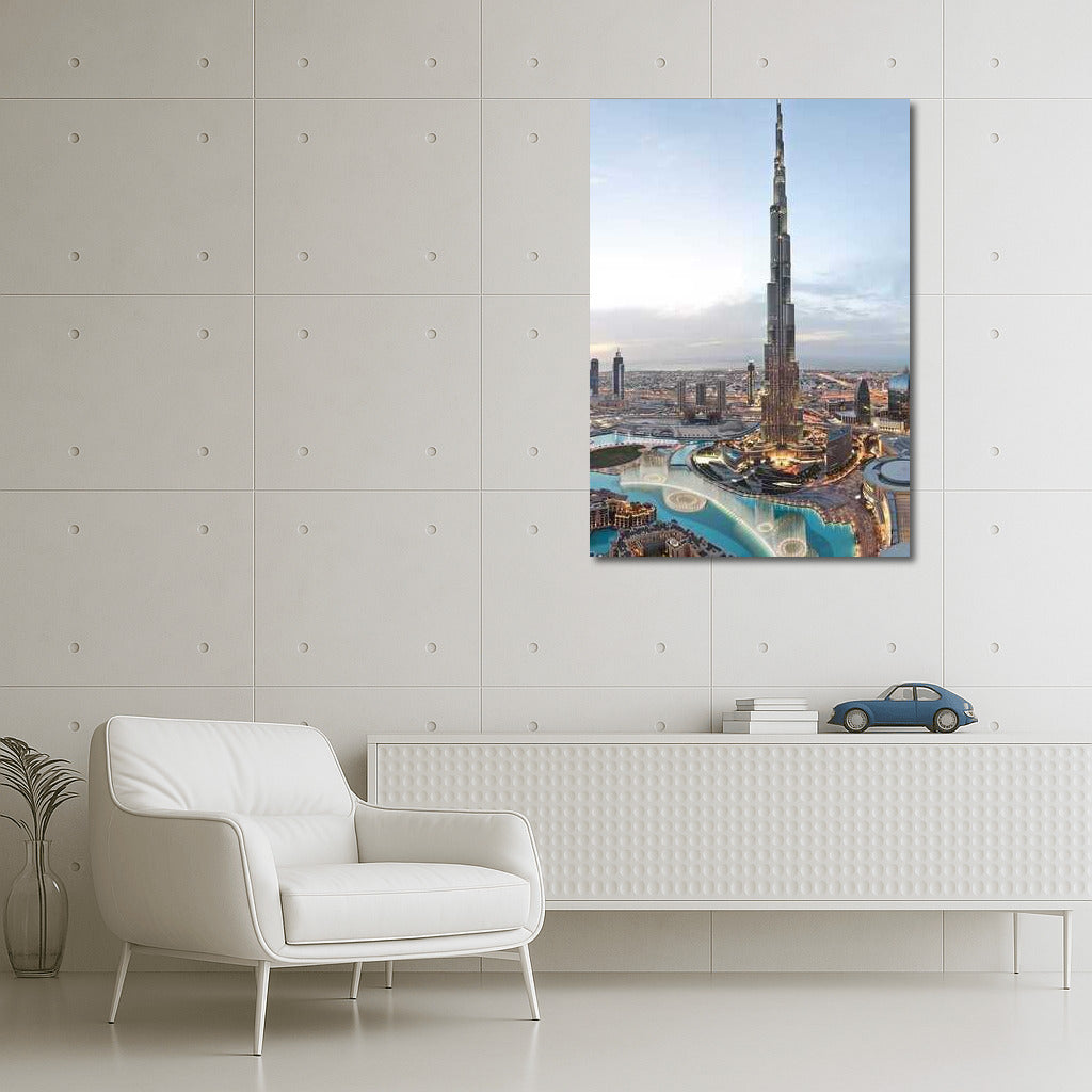 Sunset over Burj Khalifa: The Grandeur of the United Arab Emirates