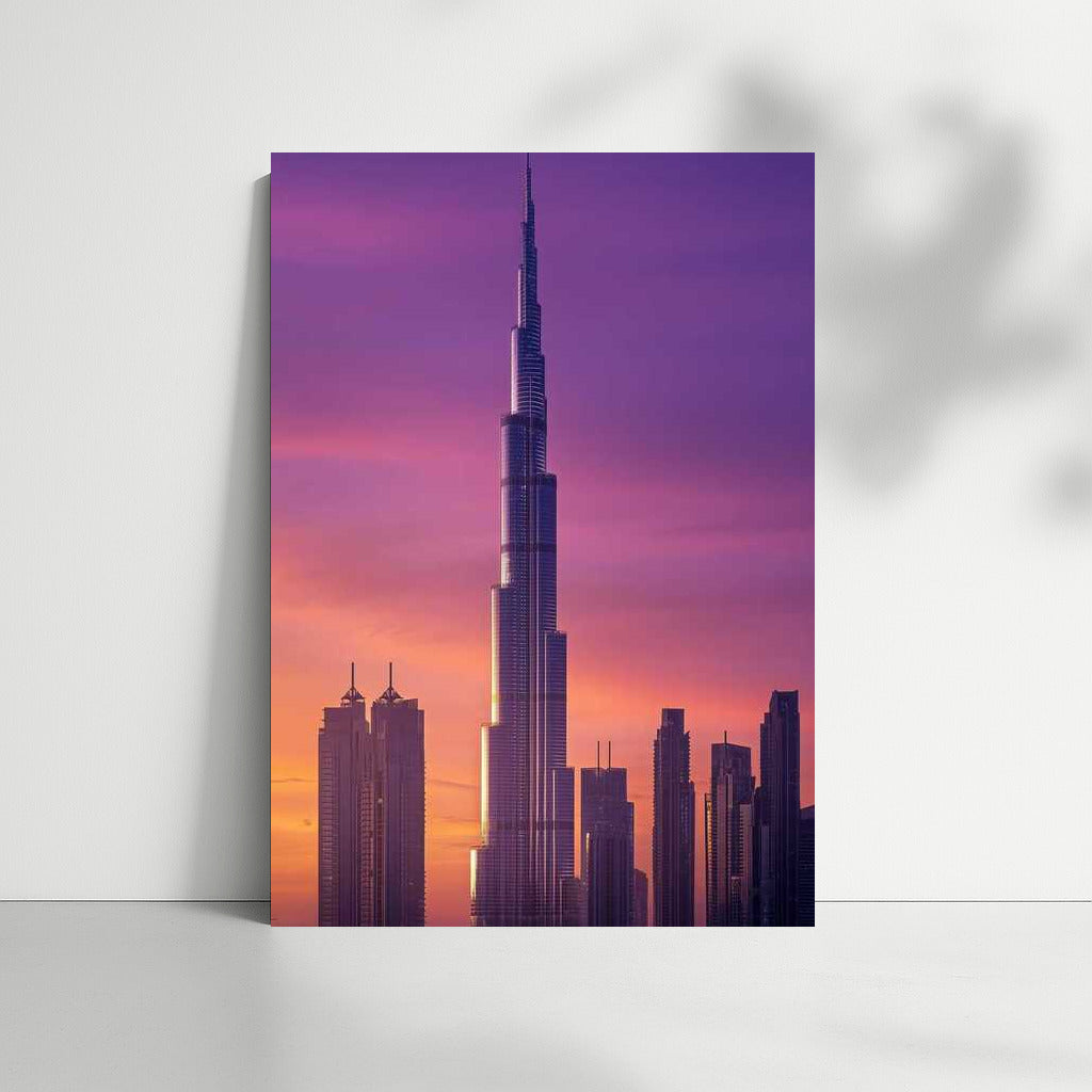 Sunset Symphony of UAE Skyscrapers: Grandeur and Elegance