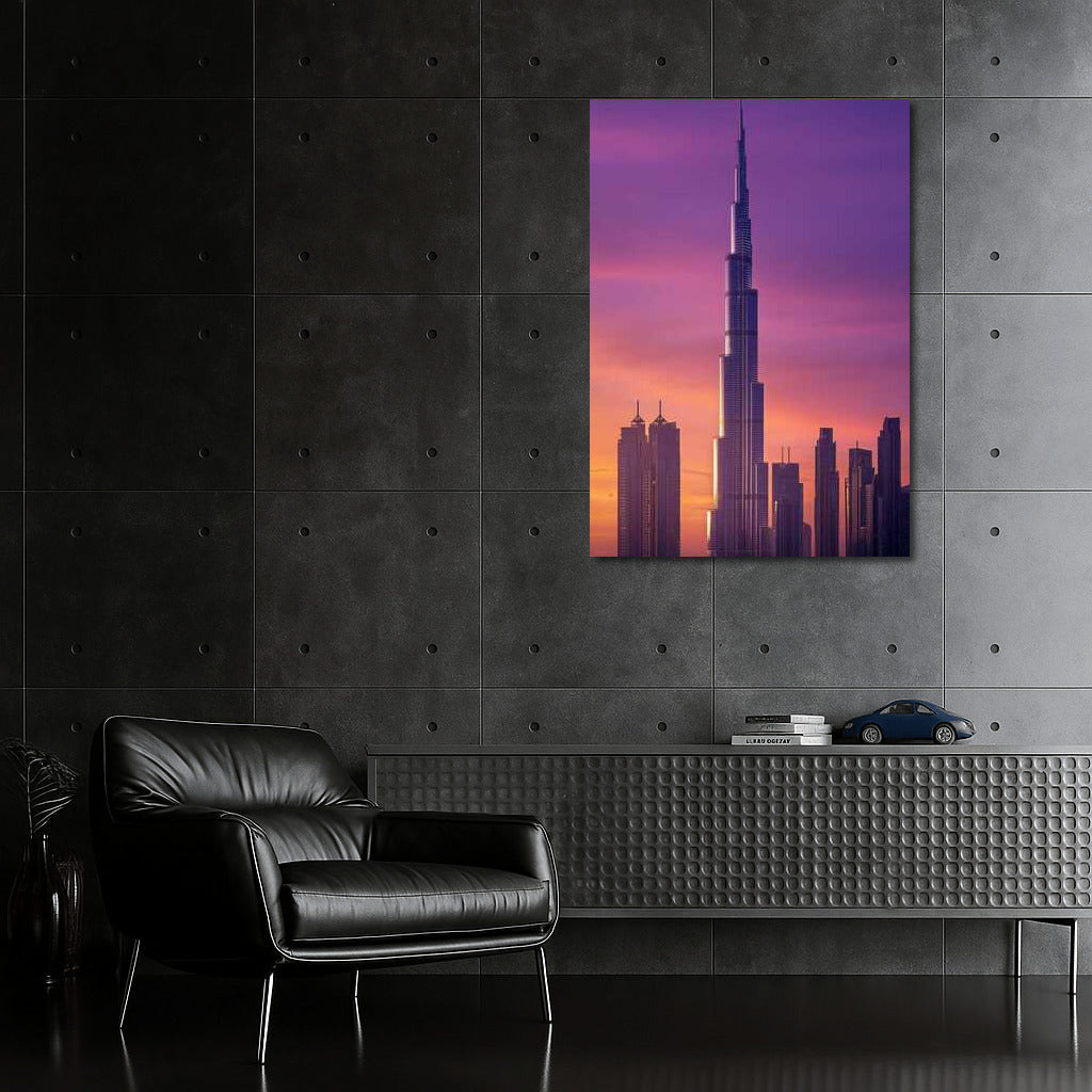 Sunset Symphony of UAE Skyscrapers: Grandeur and Elegance