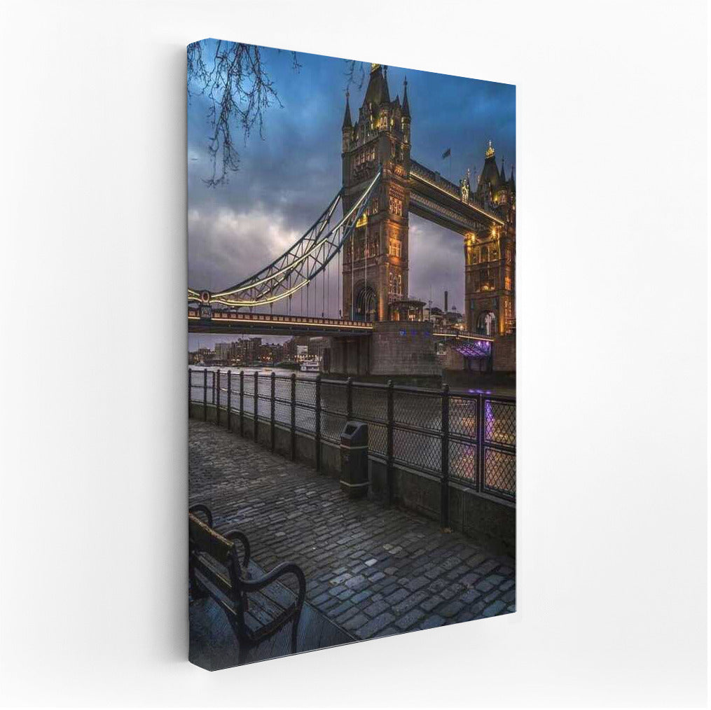 Tower Bridge at Night: London's Glow, UK