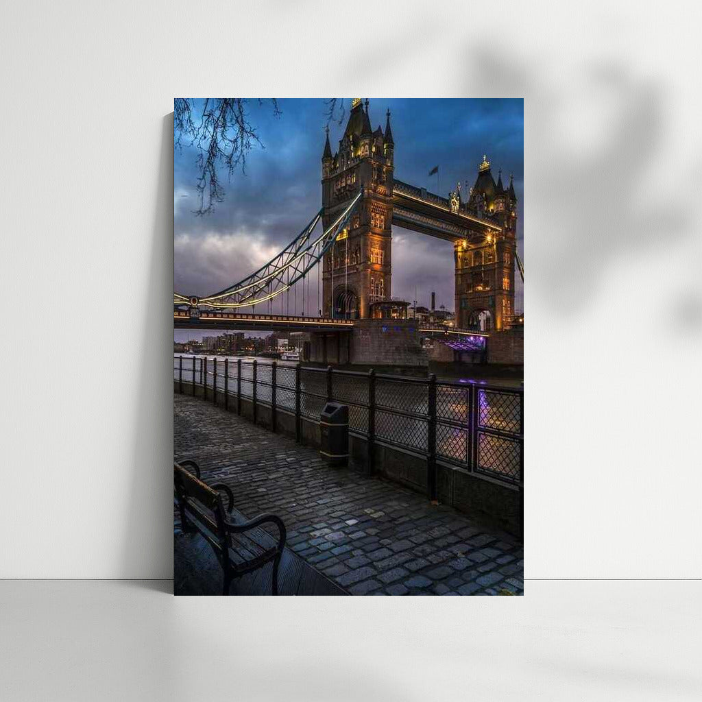 Tower Bridge at Night: London's Glow, UK