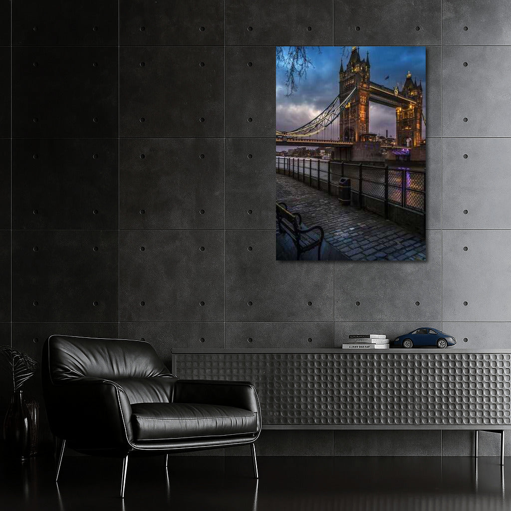 Tower Bridge at Night: London's Glow, UK