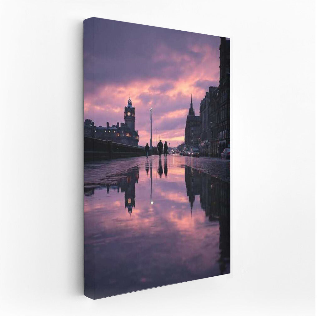Sunset Charm of Britain: Evening Landscape