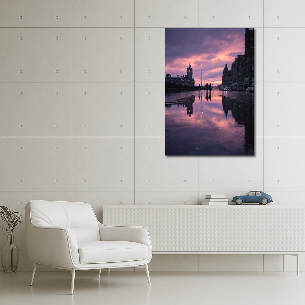 Sunset Charm of Britain: Evening Landscape