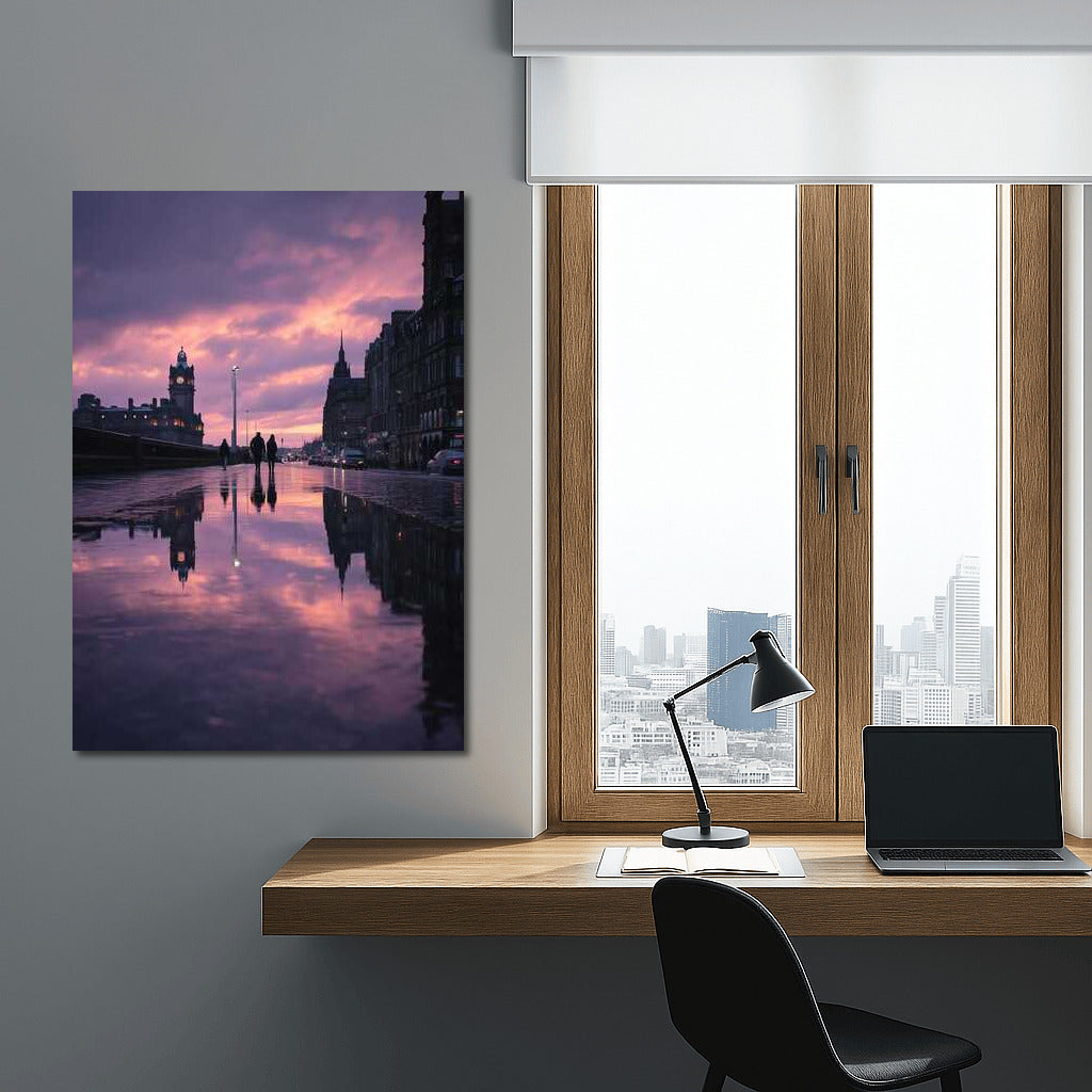 Sunset Charm of Britain: Evening Landscape
