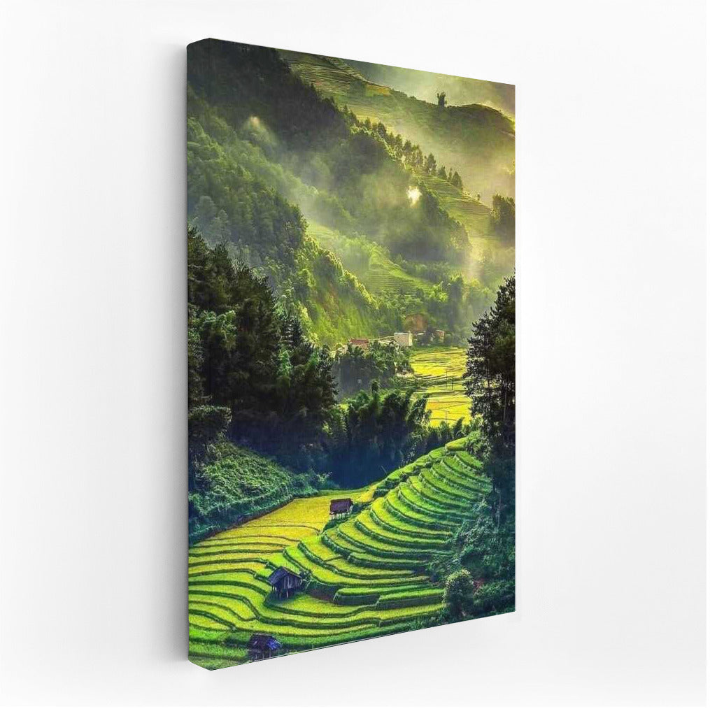 Rice Terraces and Mountains of Vietnam: Harmony of Nature