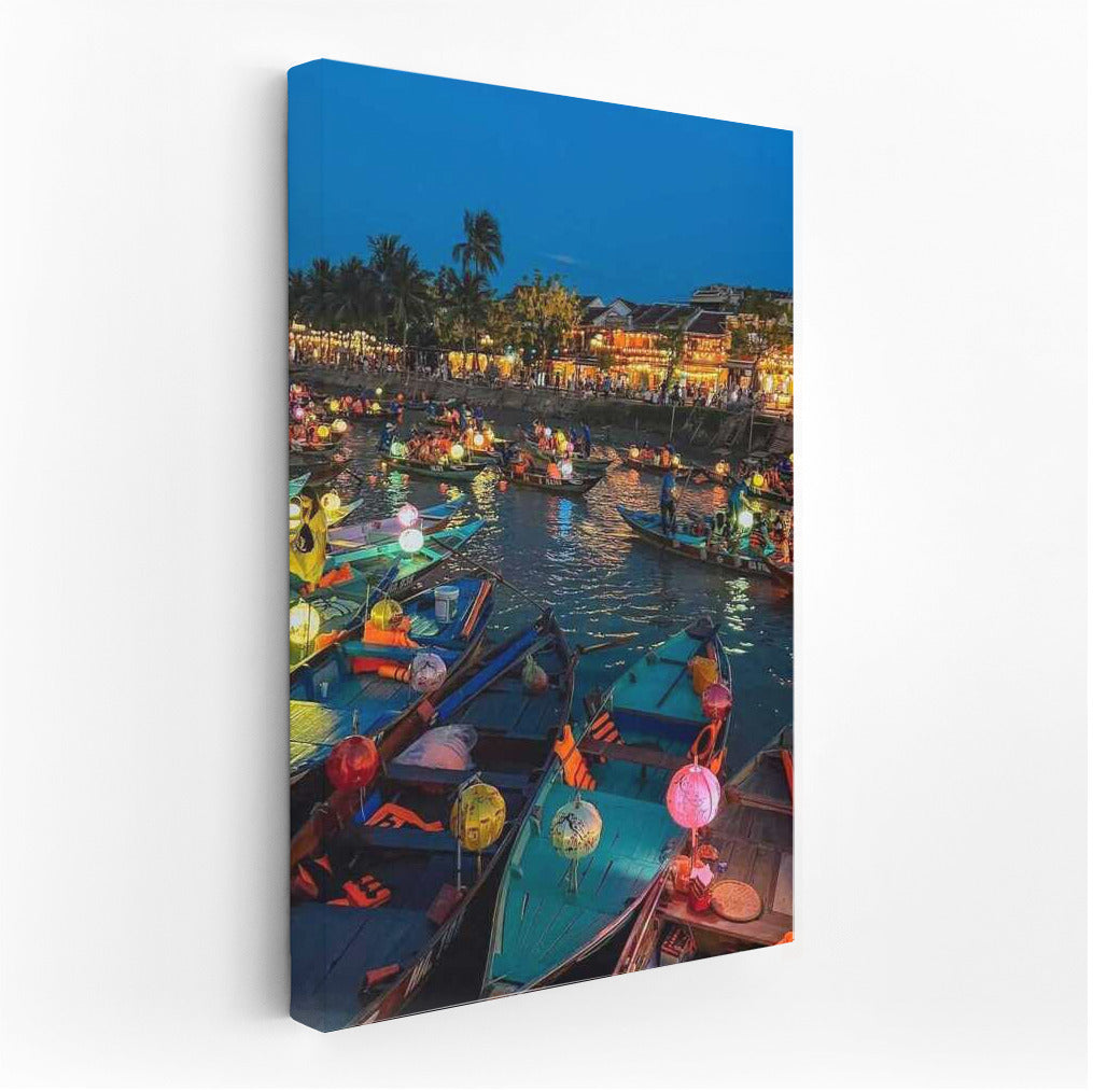 Bright Lights of the Floating Market: Vietnam Night
