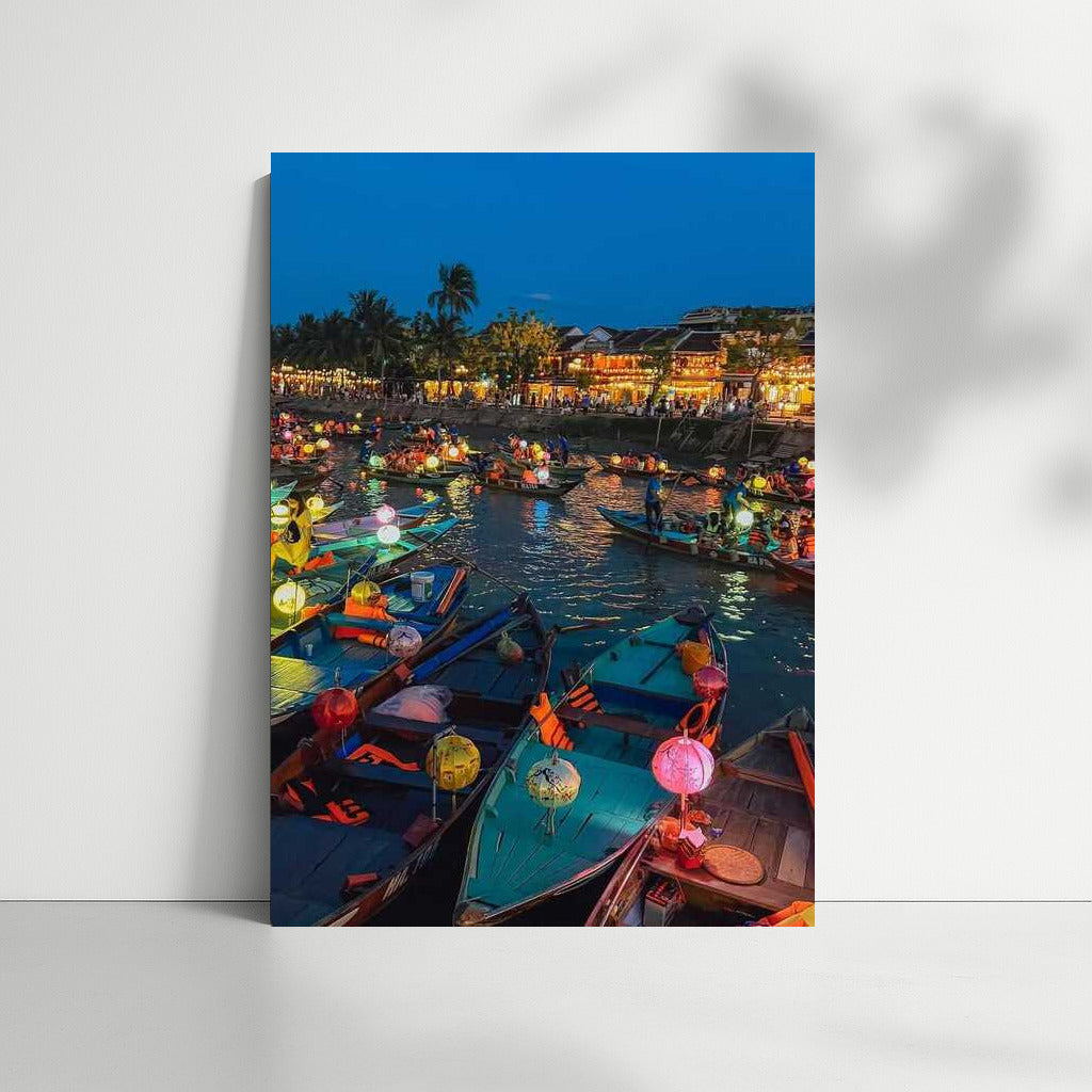 Bright Lights of the Floating Market: Vietnam Night
