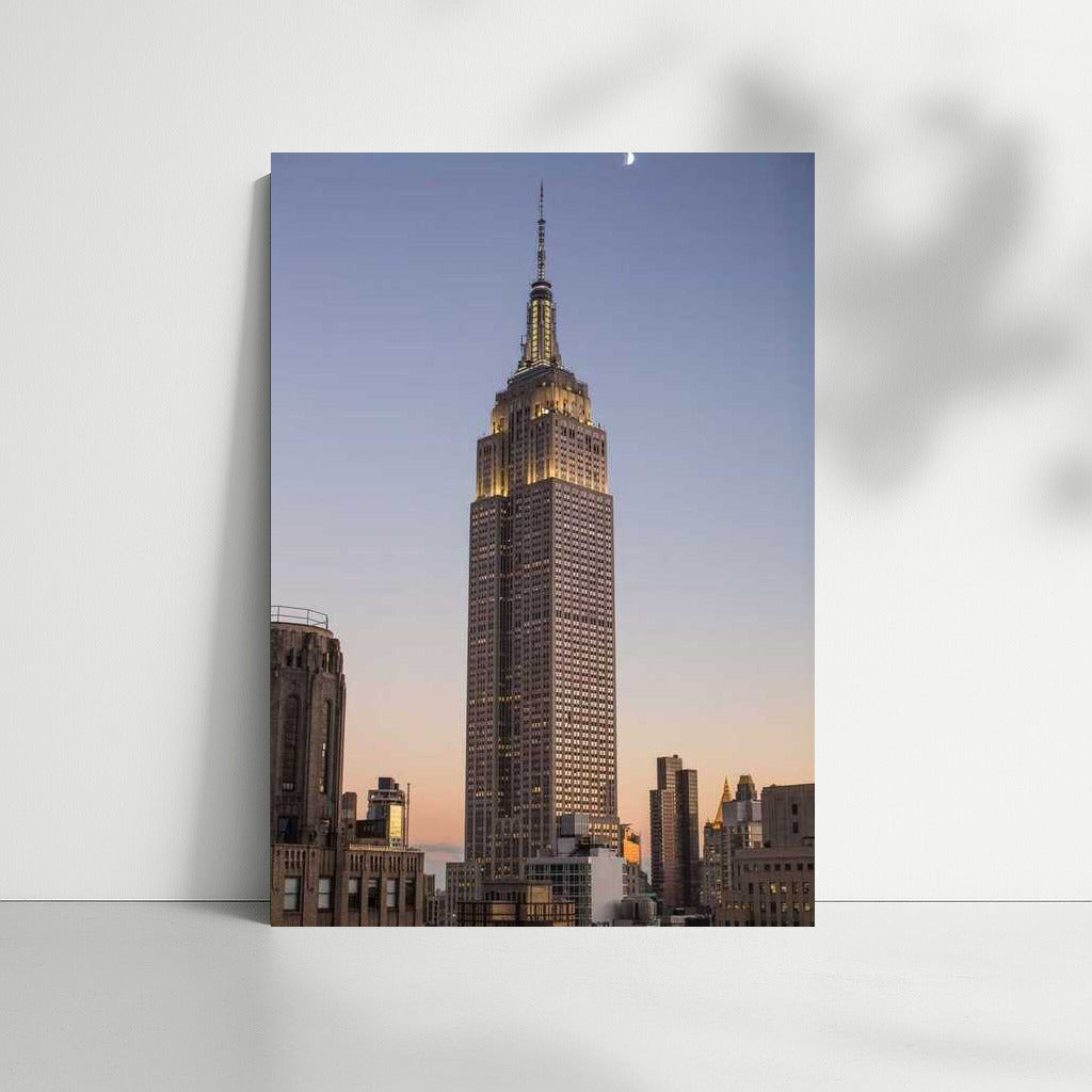 Empire State Building at Sunset: The Grandeur of New York, USA