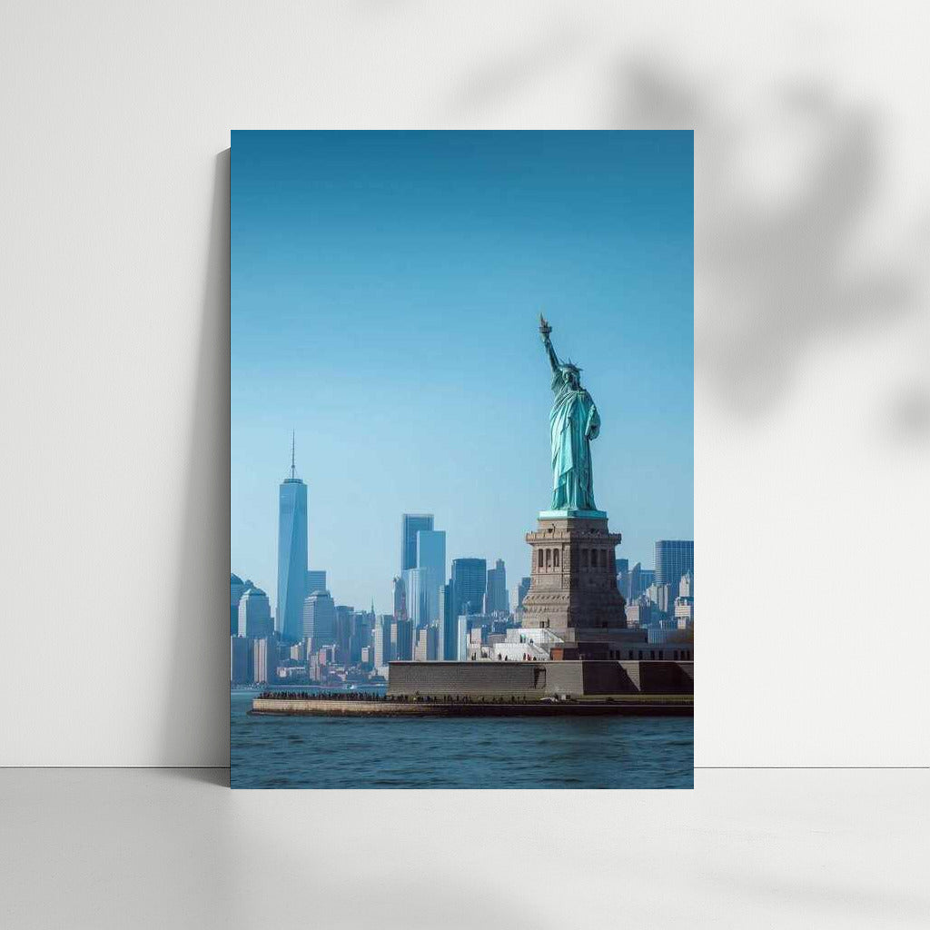 Statue of Liberty and New York Cityscape, USA