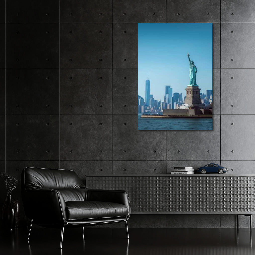 Statue of Liberty and New York Cityscape, USA