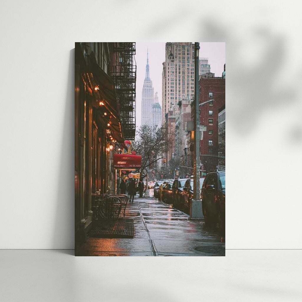 Rainy New York: Lights and Skyscrapers
