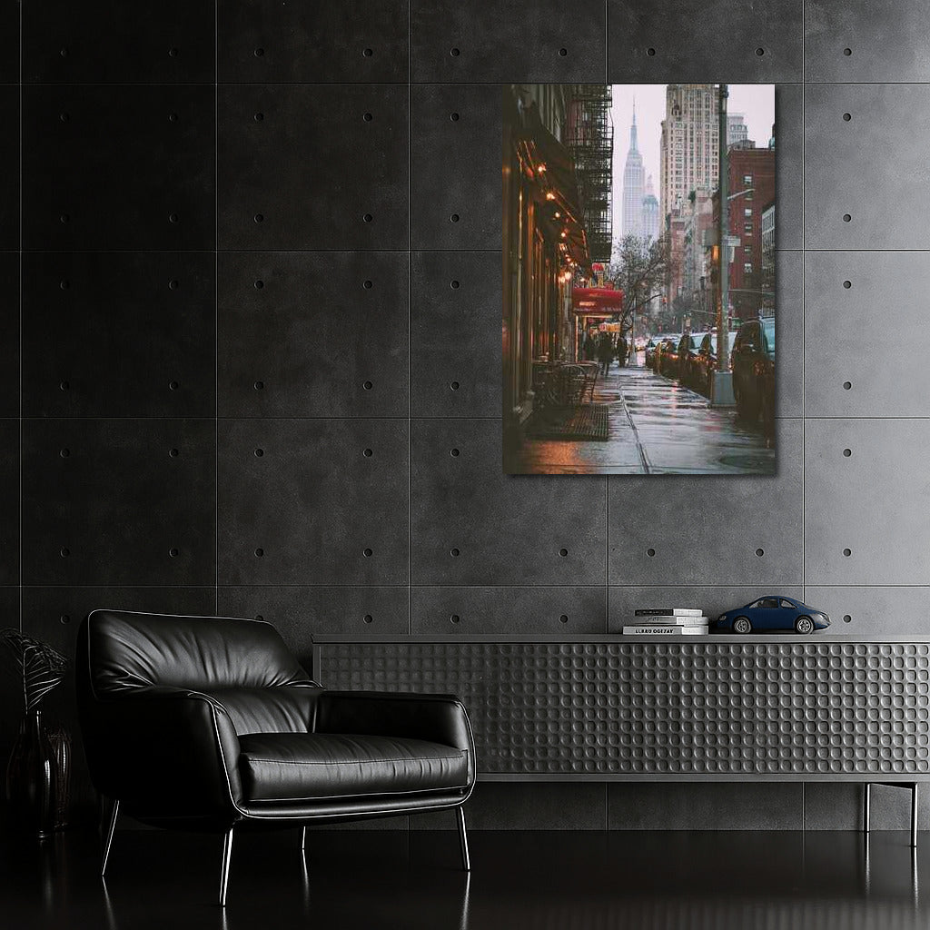 Rainy New York: Lights and Skyscrapers