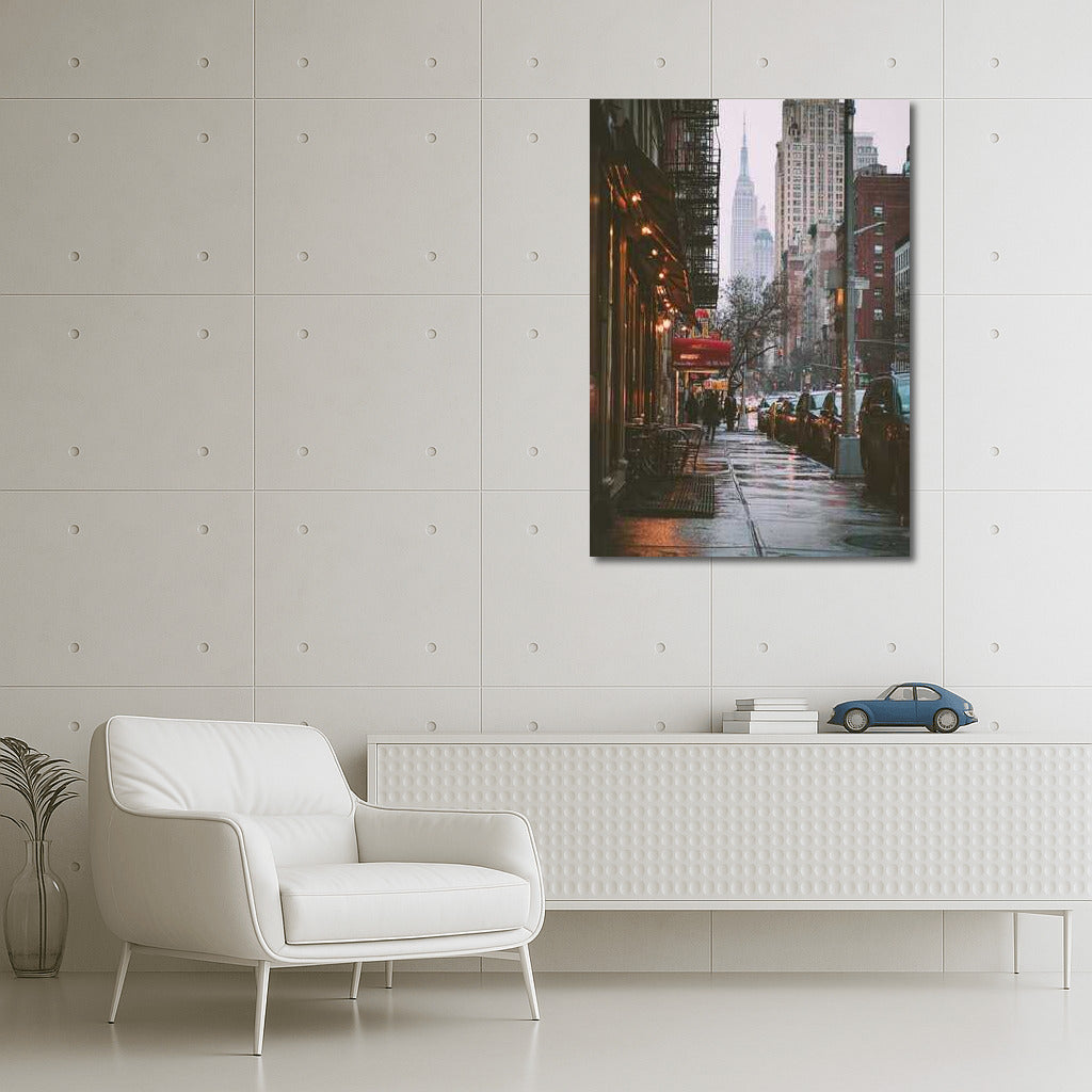 Rainy New York: Lights and Skyscrapers
