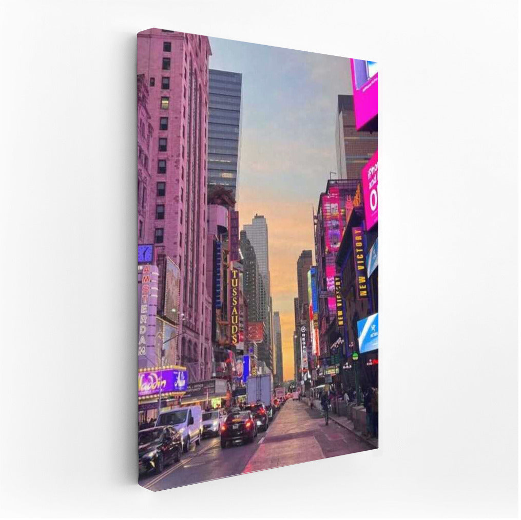 Bright Lights of Times Square: Urban Rhythm of New York, USA
